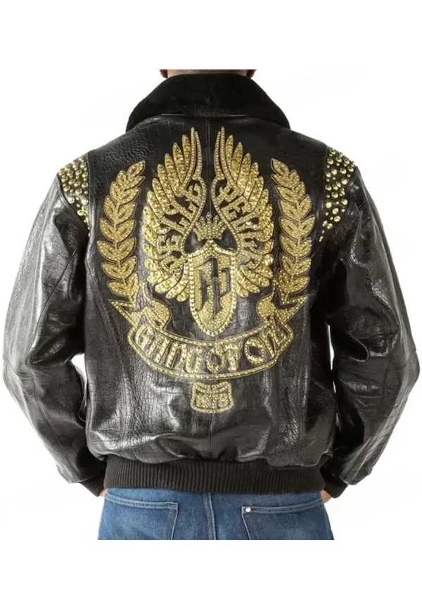 pelle pelle gang of one black leather jacket