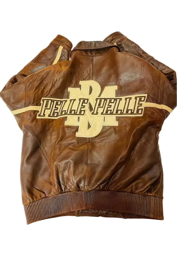 pelle pelle vintage brown marc buchanan leather jacket