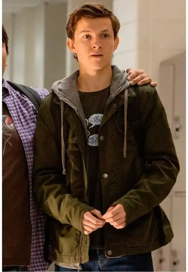 peter parker green jacket