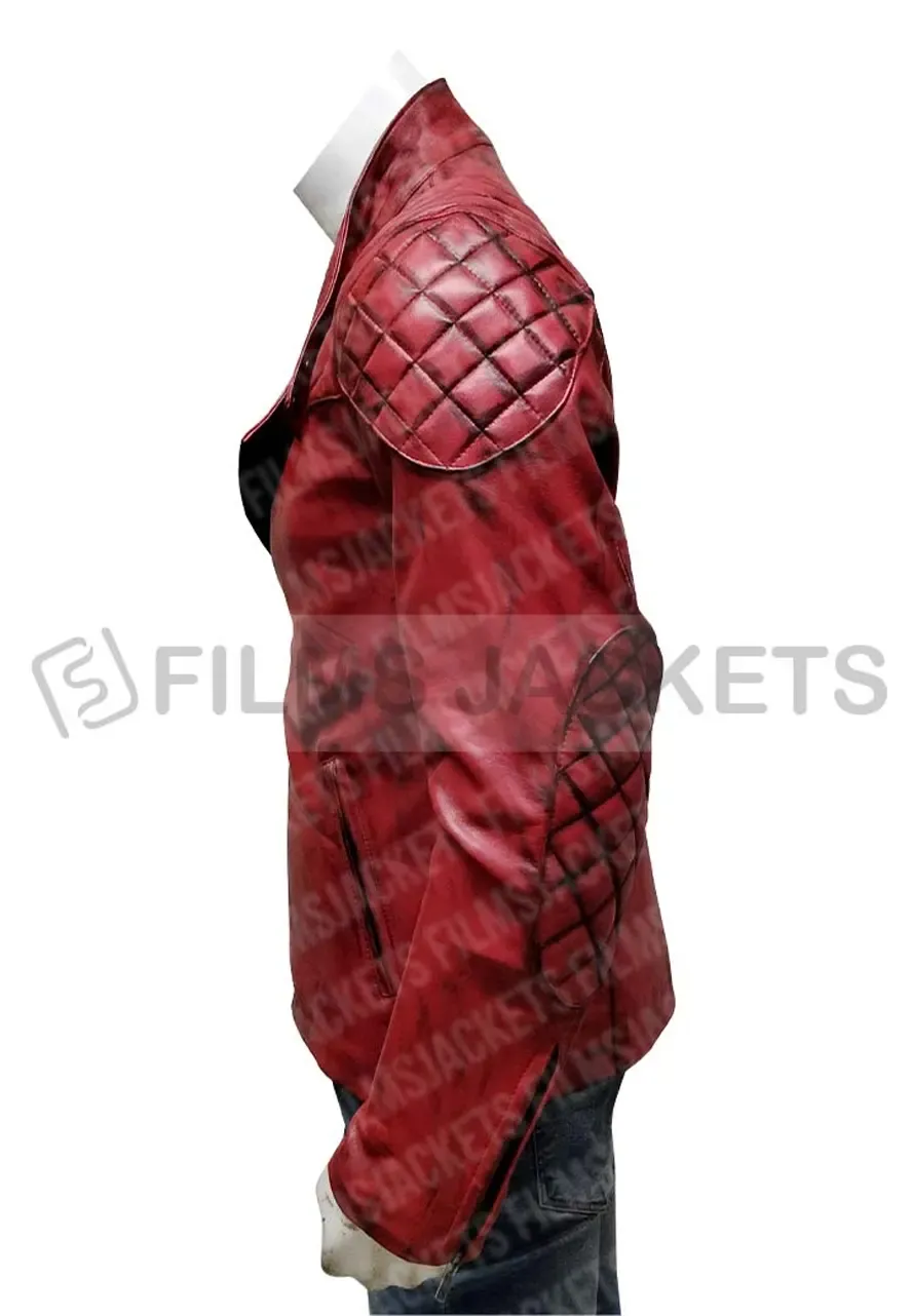 Premiere of Batman V Superman Ezra Miller Leather Jacket premiere of batman v superman ezra miller red jacket