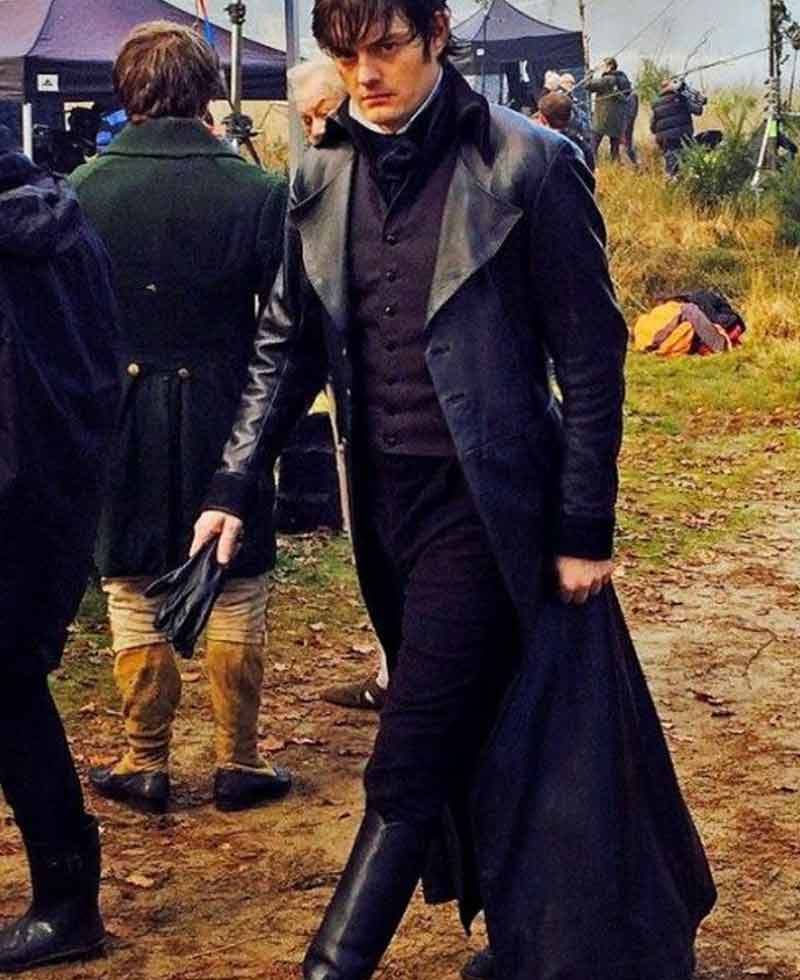 Pride and Prejudice and Zombies Sam Riley Leather Coat prideand prejudice and zombies coat