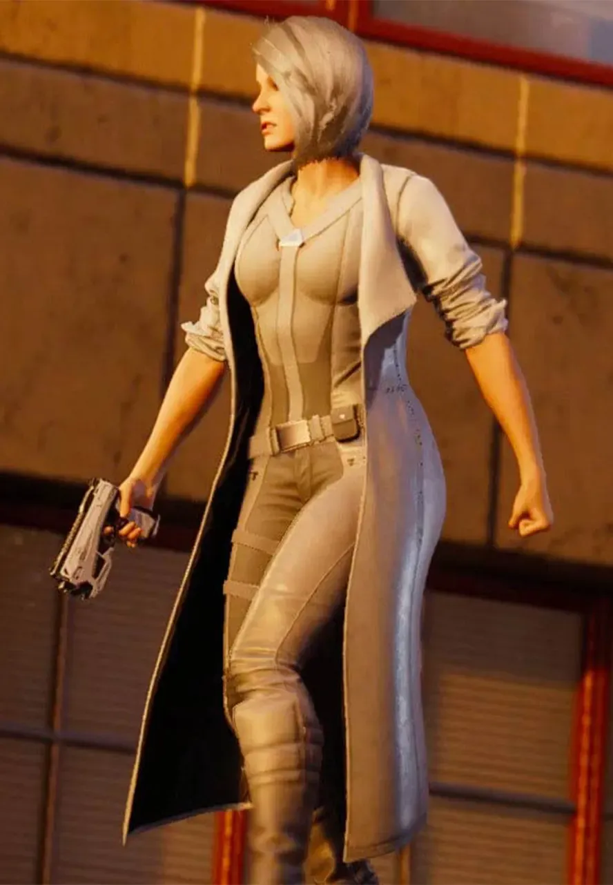 Spider-Man PS4 Silver Sable Cotton Coat ps4 silver sable coat