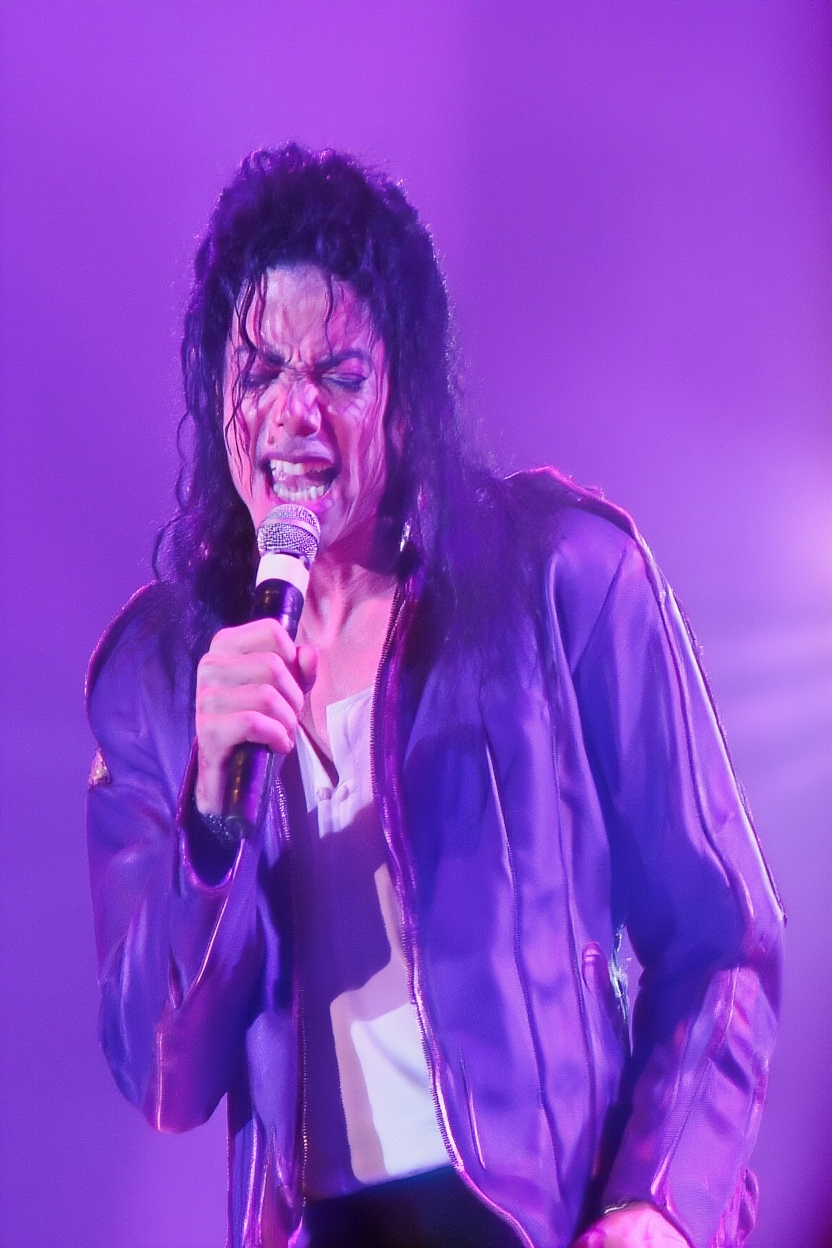Michael Jackson Come Together Purple Leather Jacket purple leather jacket