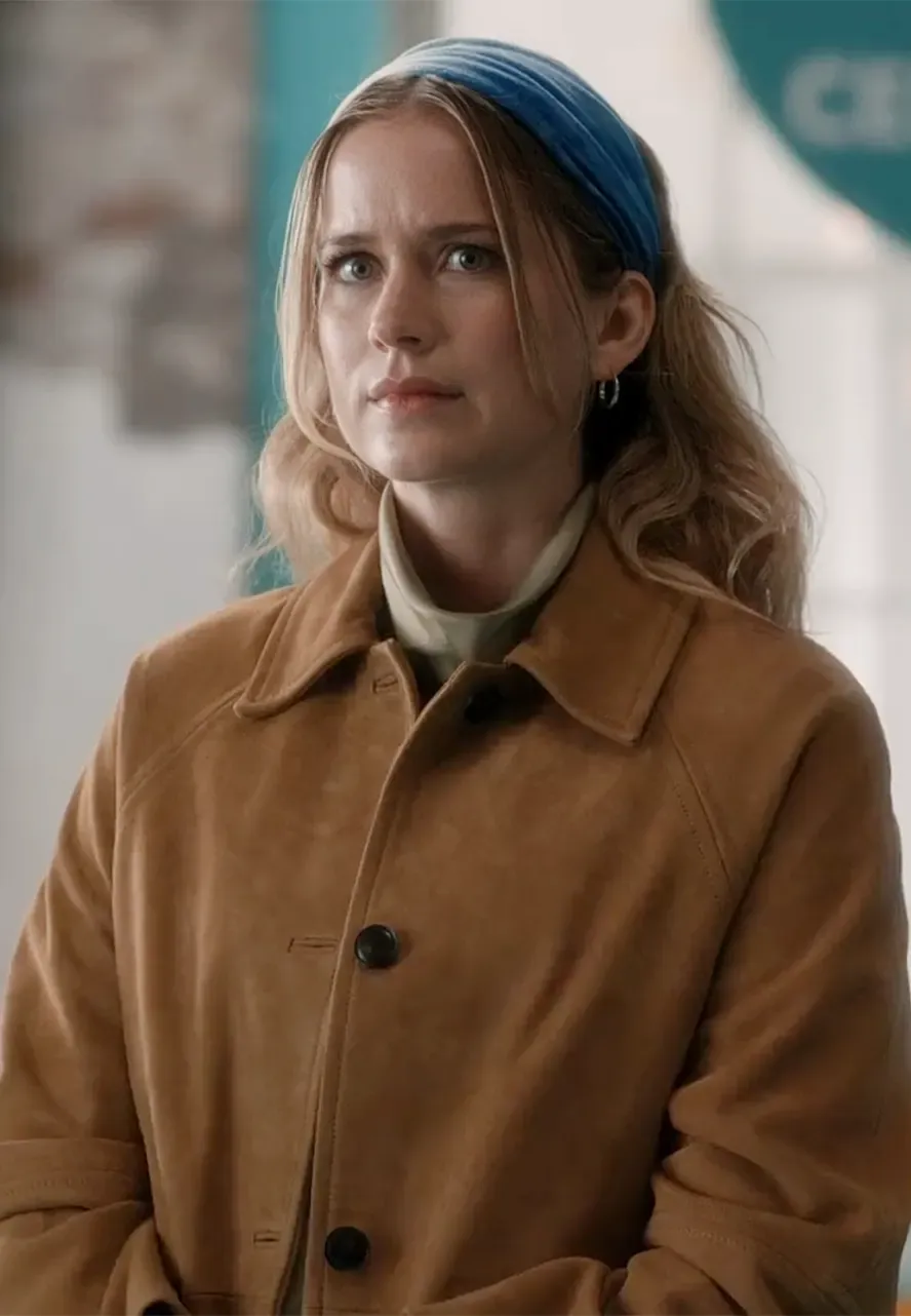 Elsbeth S01 Elizabeth Lail Brown Jacket quinn powers brown jacket