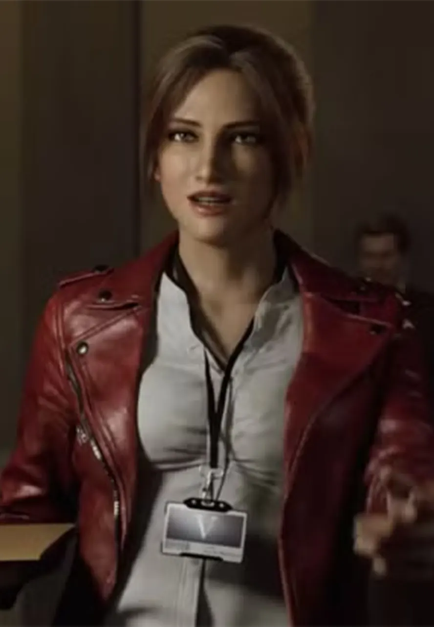 Resident Evil Infinite Darkness Claire Redfield Biker Leather Jacket resident evil claire redfield jacket