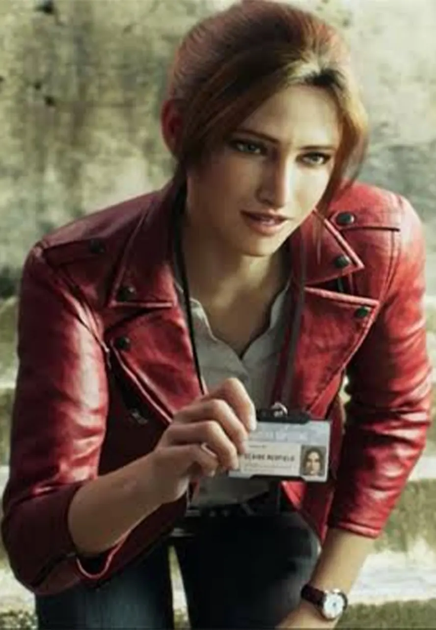 Resident Evil Infinite Darkness Claire Redfield Biker Leather Jacket resident evil infinite darkness claire redfield leather jacket
