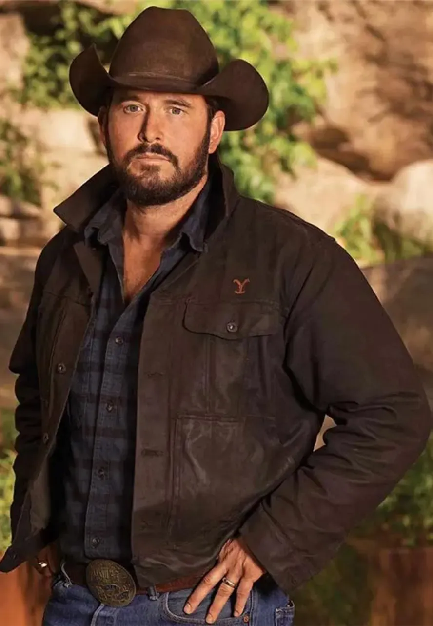 Yellowstone Cole Hauser Black Jacket rip wheeler jacket