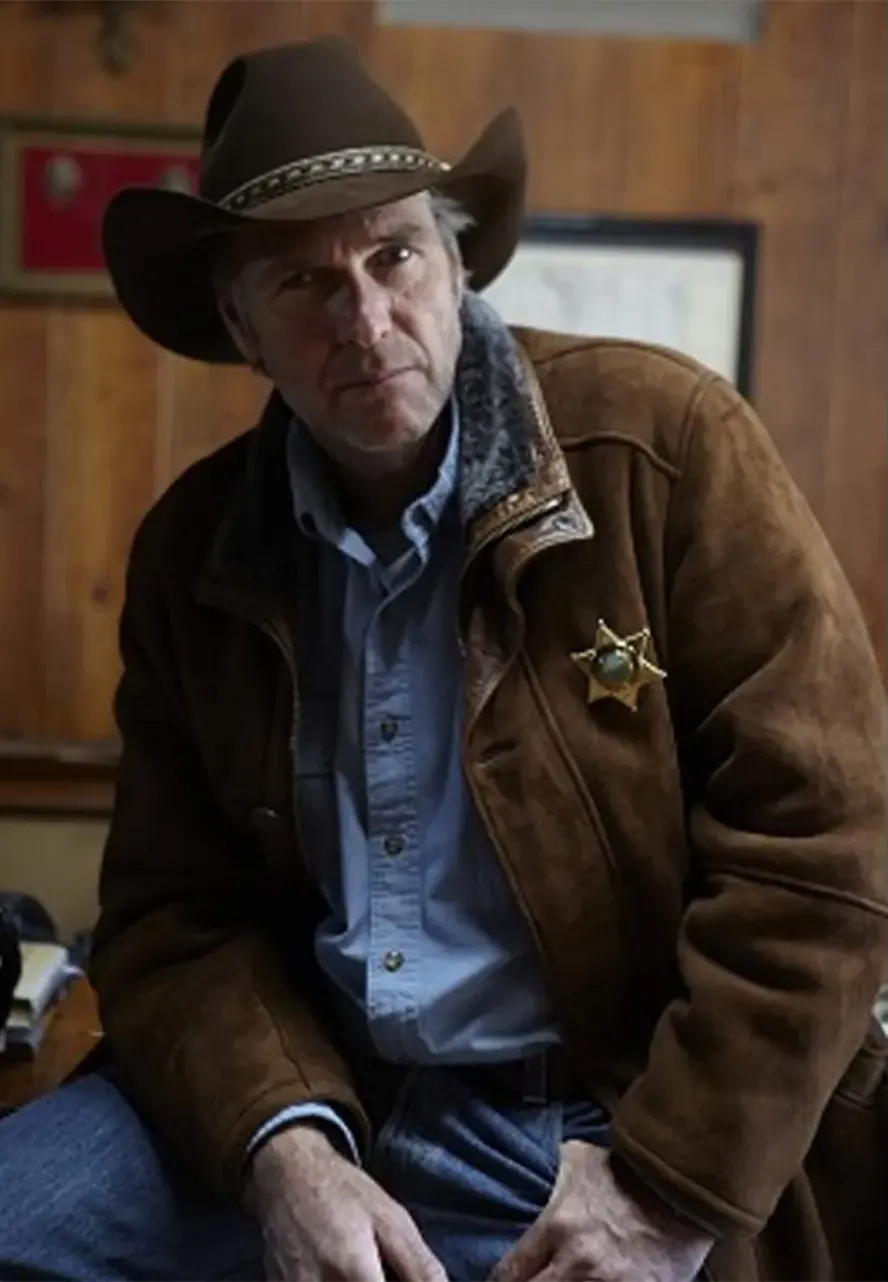 Robert Taylor Sheriff Walt Longmire Suede Coat robert taylor coat