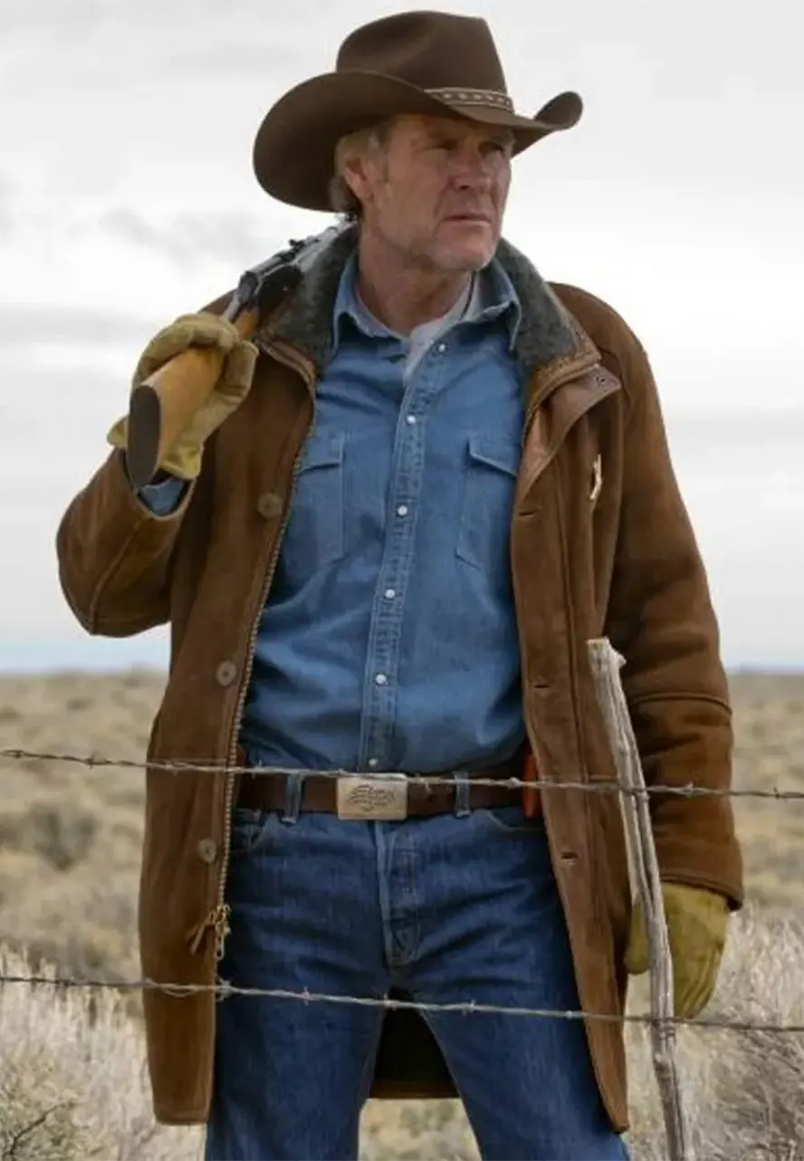 Robert Taylor Sheriff Walt Longmire Suede Coat robert taylor longmire brown coat
