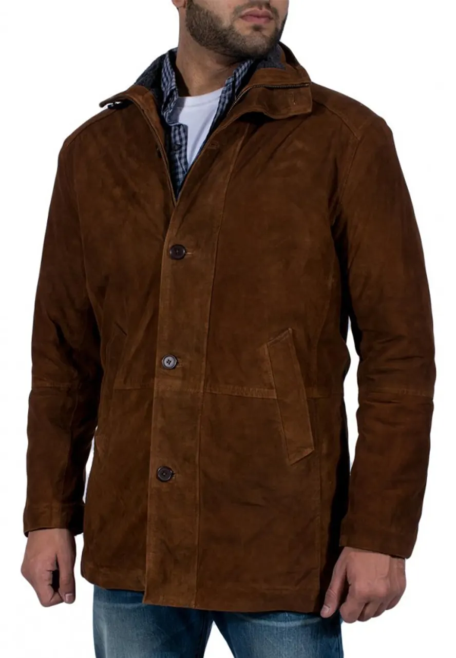 Robert Taylor Sheriff Walt Longmire Suede Coat robert taylor longmire coat