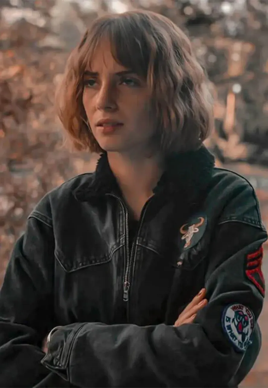 Stranger Things S04 Robin Buckley Jacket robin buckley black jacket