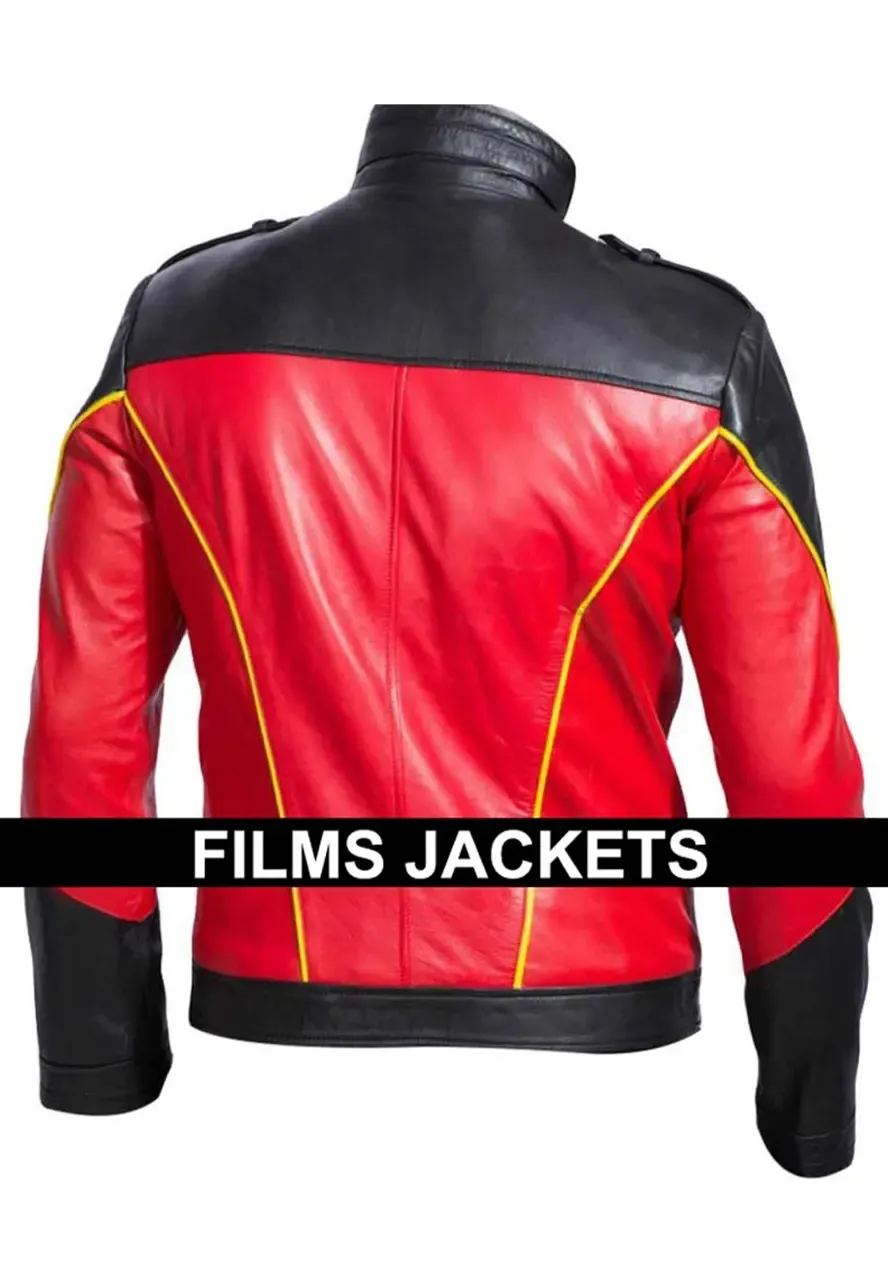 Tim Drake Batman Robin Red Leather Jacket robin leather jacket
