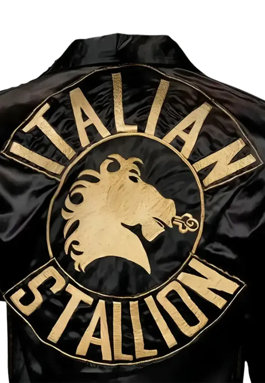 Rocky 3 Italian Stallone Bomber Jacket rocky black bomber jacket