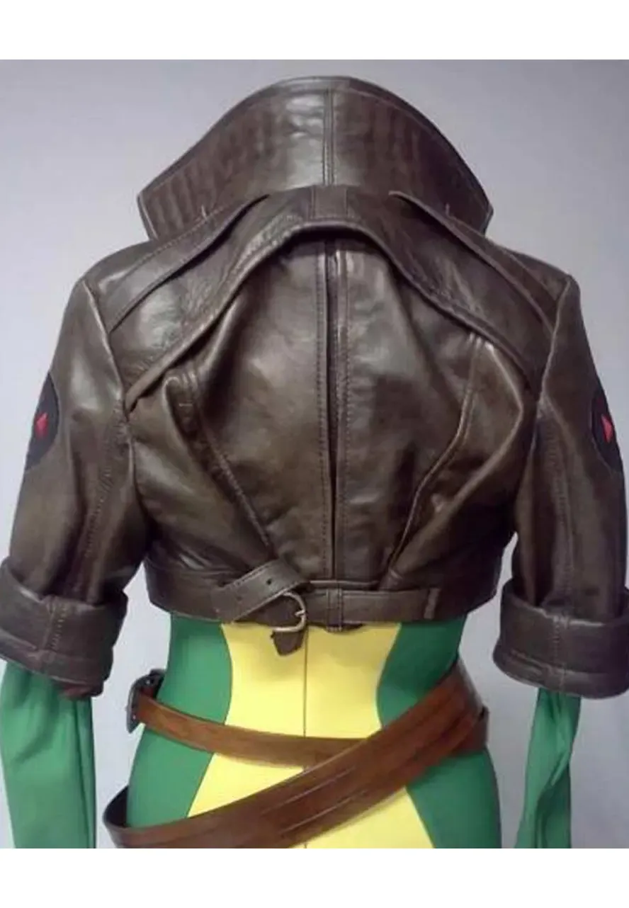 Uncanny X-Men Rogue Brown Leather Jacket rogue jacket rogue brown leather jacket