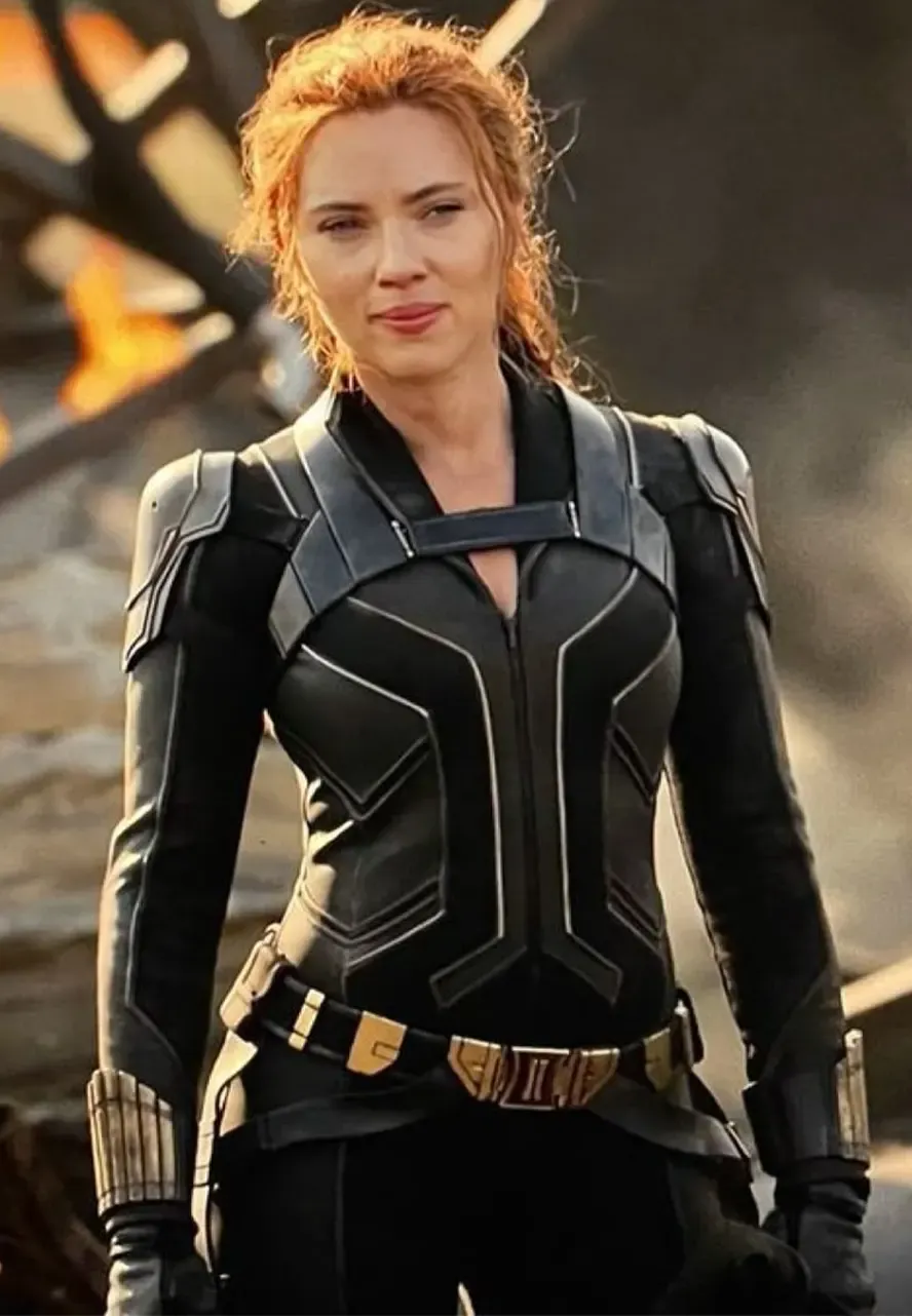 Black Widow Scarlett Johansson Leather Jacket scarlett johansson leather jacket