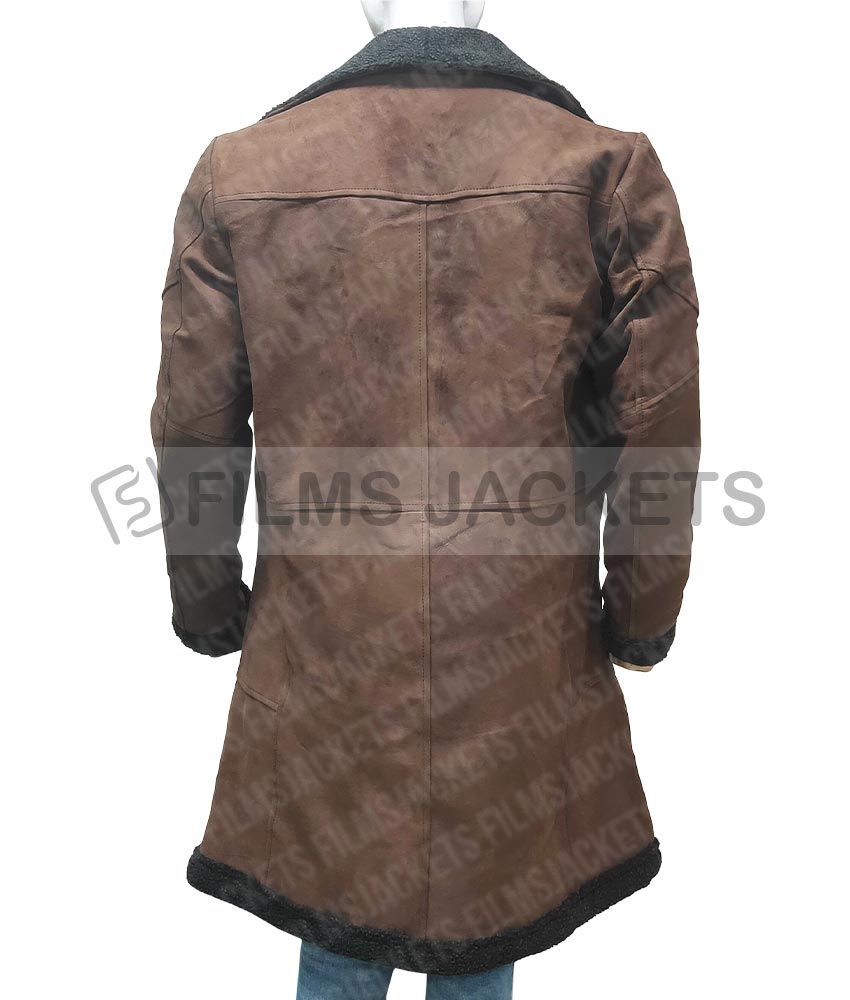 Cain Burgess Avengement Brown Jacket scott adkins avengement jacket