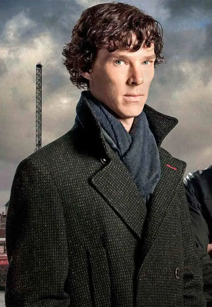 Benedict Cumberbatch Sherlock Double Breasted Coat sherlock grey coat