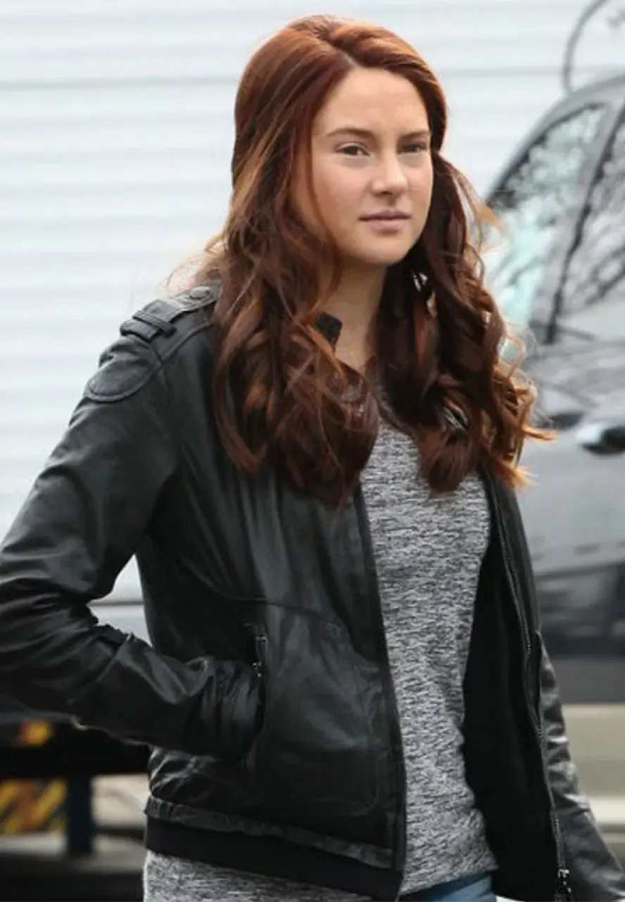 The Amazing Spider-Man 2 Set Shailene Woodley Jacket spider man 2 shailene woodley leather jacket