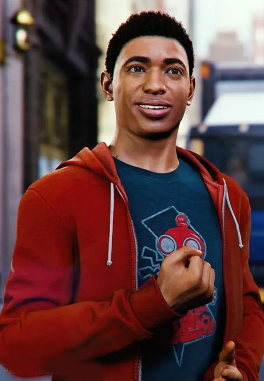 Miles Morales Spider-Man PS4 Red Hoodie spider man ps4 miles morales hoodie