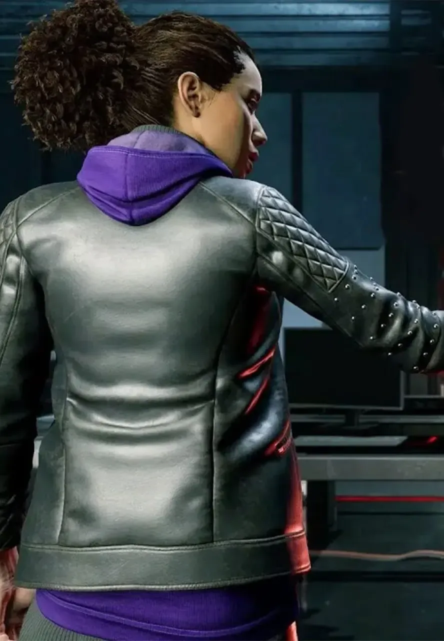Spider-Man Miles Morales PS4 Tinkerer Leather Jacket spider man tinkerer leather jacket