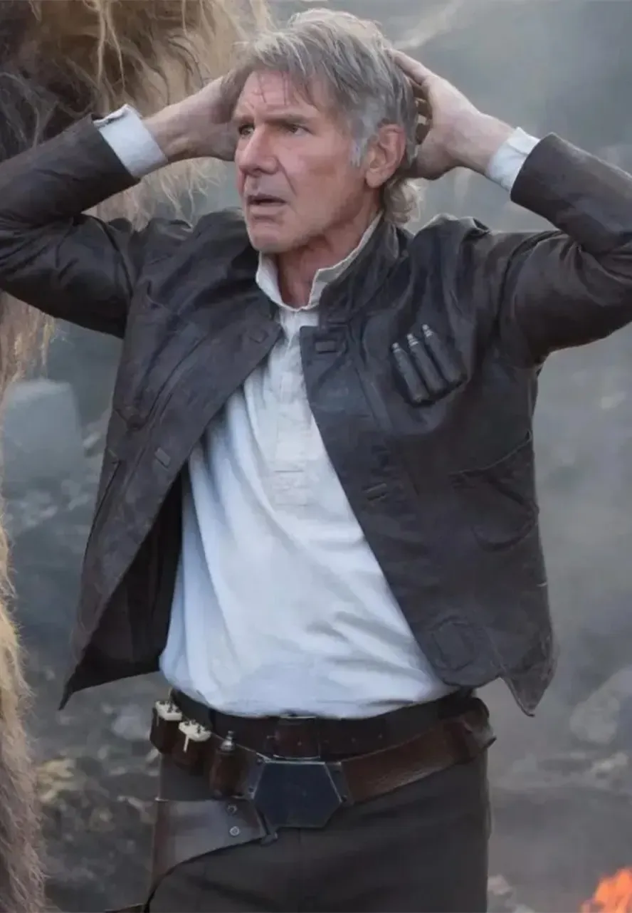 Star Wars TFA Han Solo Leather Jacket star wars han solo jacket