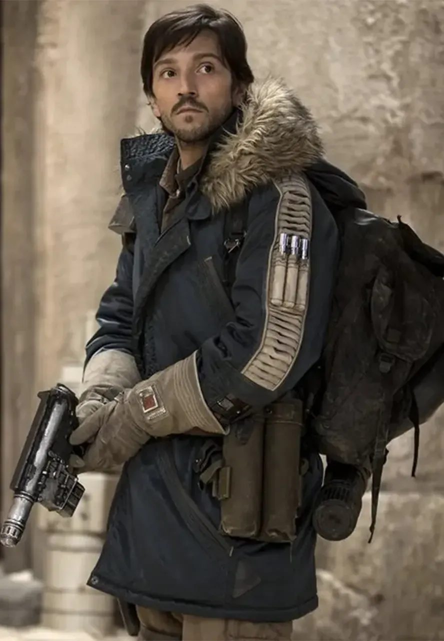 Star Wars Rogue One Captain Cassian Andor Parka Jacket star wars rogue one cassian andor hoodie jacket