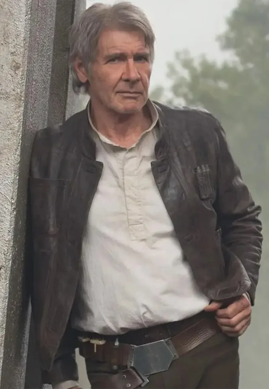 Star Wars TFA Han Solo Leather Jacket star wars the force awakens han solo leather jacket