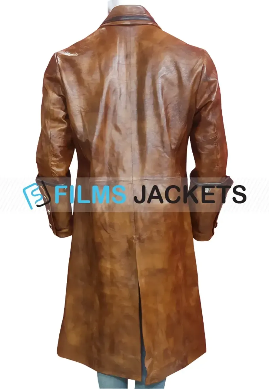 Men's Pirate Steampunk Captain Leather Coat steampunk pirate coat