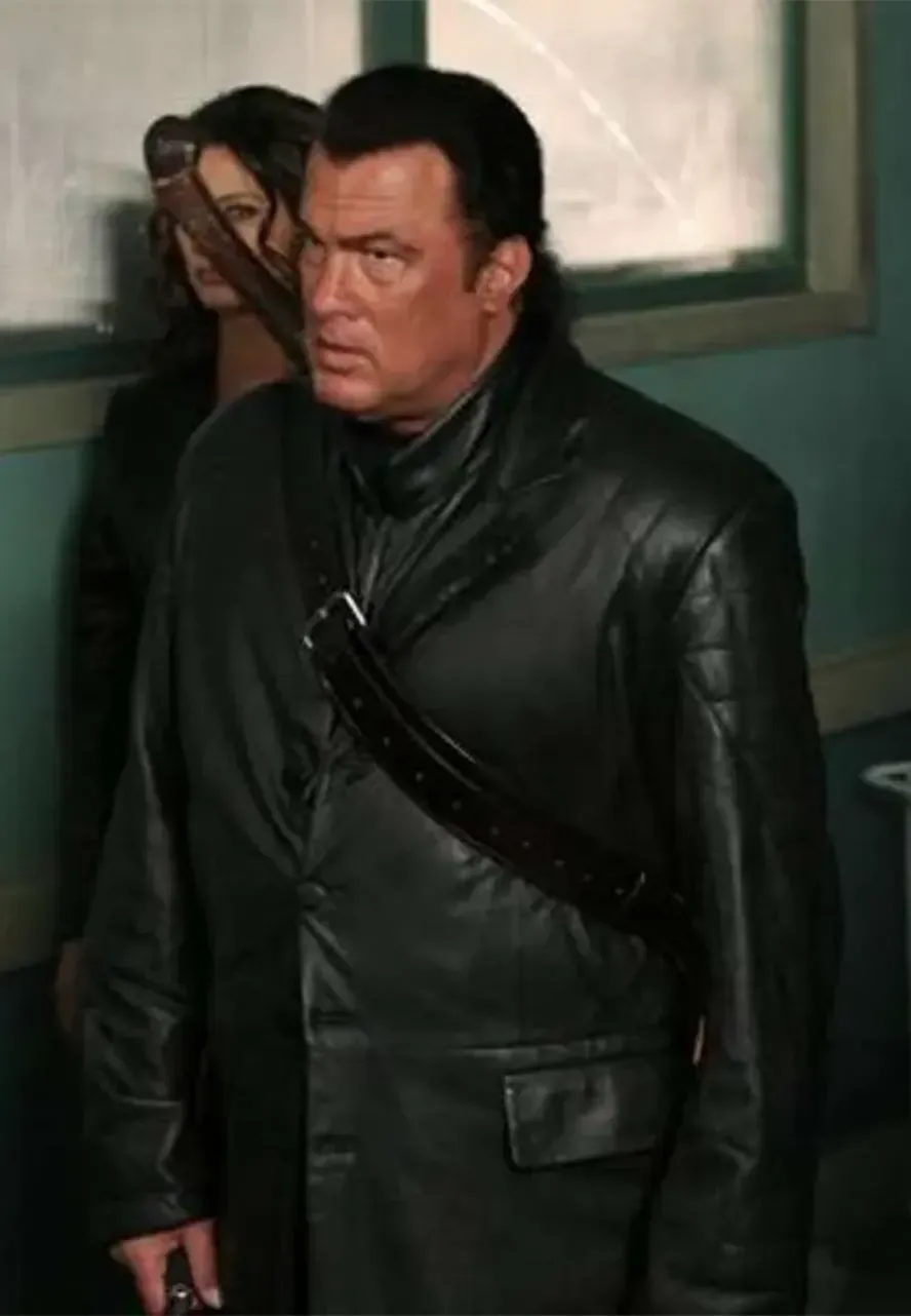 Against The Dark Steven Seagal Leather Coat steven against the dark coat