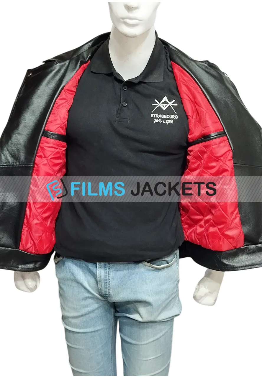 Men's MC Club Black Leather Straight To Hell Vest straight to hell black leather vest