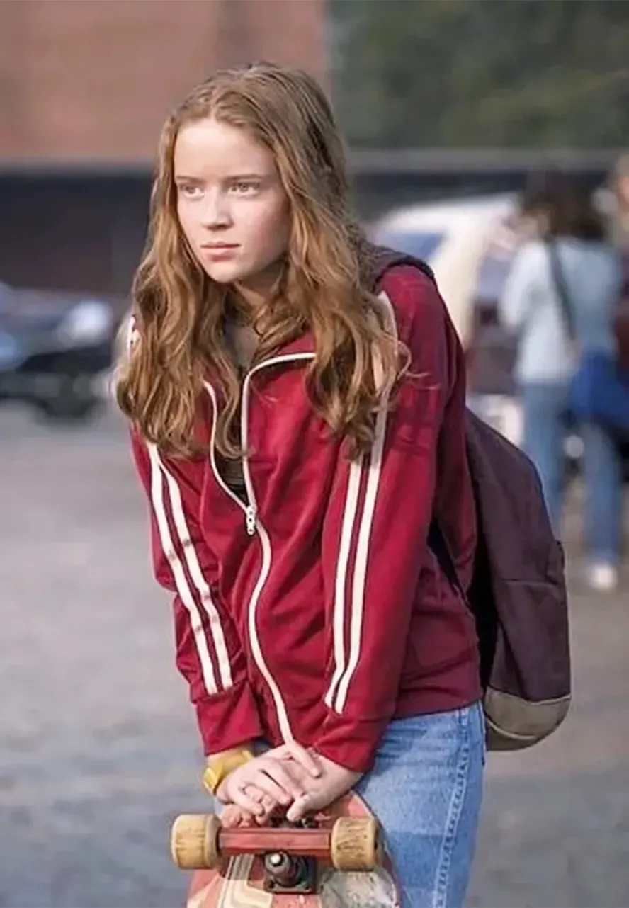Stranger Things Max Mayfield Maroon Jacket stranger things sadie sink red jacket