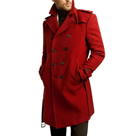 Men's Double Breasted Street Wear Coat street wear double breasted coat