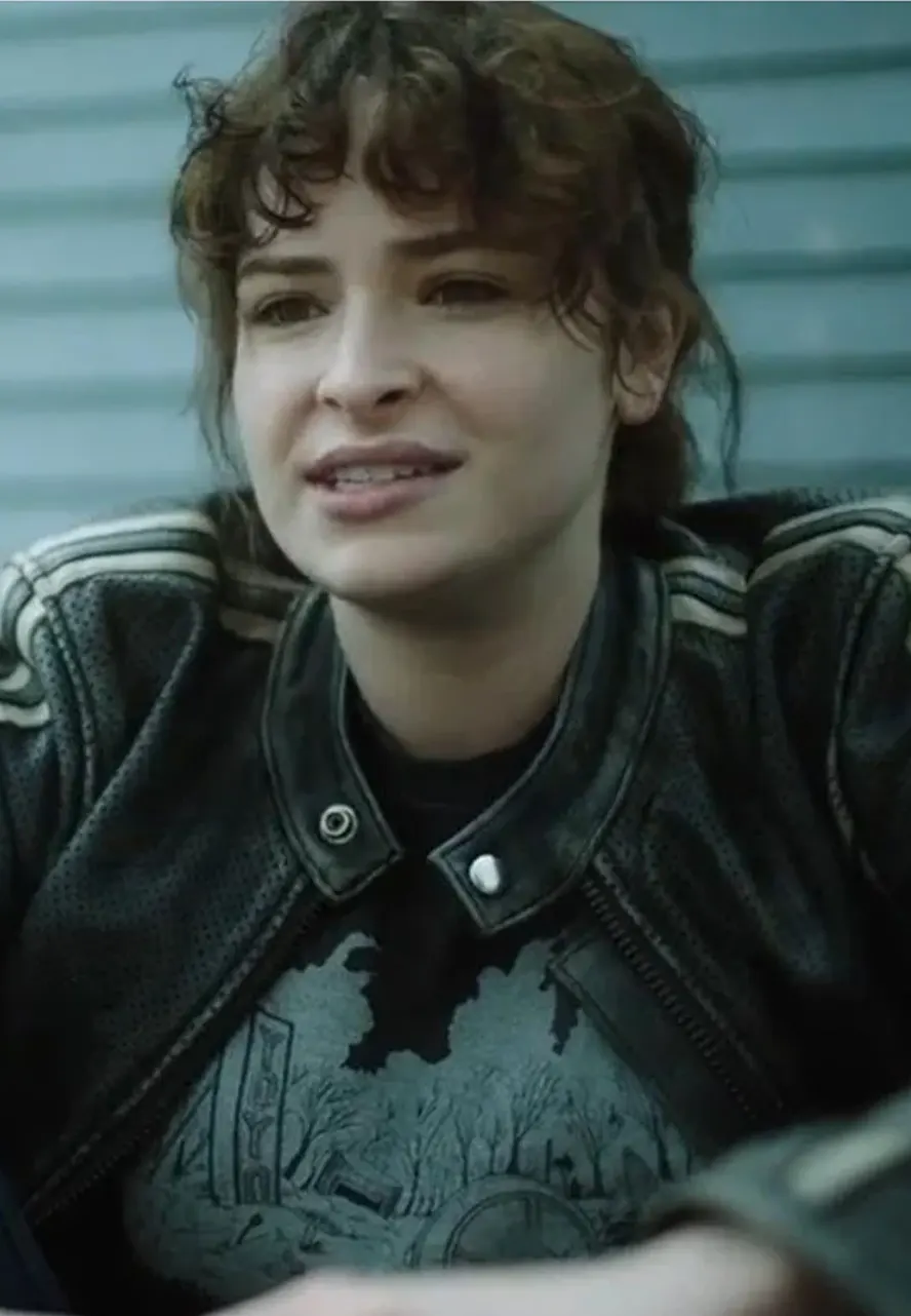 NOS4A2 Ashleigh Cummings Striped Motorcycle Jacket NOS4A2 Ashleigh Cummings Striped Motorcycle Jacket - Image 15