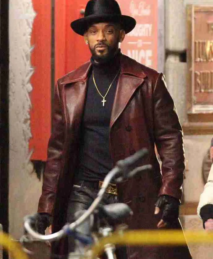 Suicide Squad Will Smith Deadshot Leather Coat suicide squad trench coat