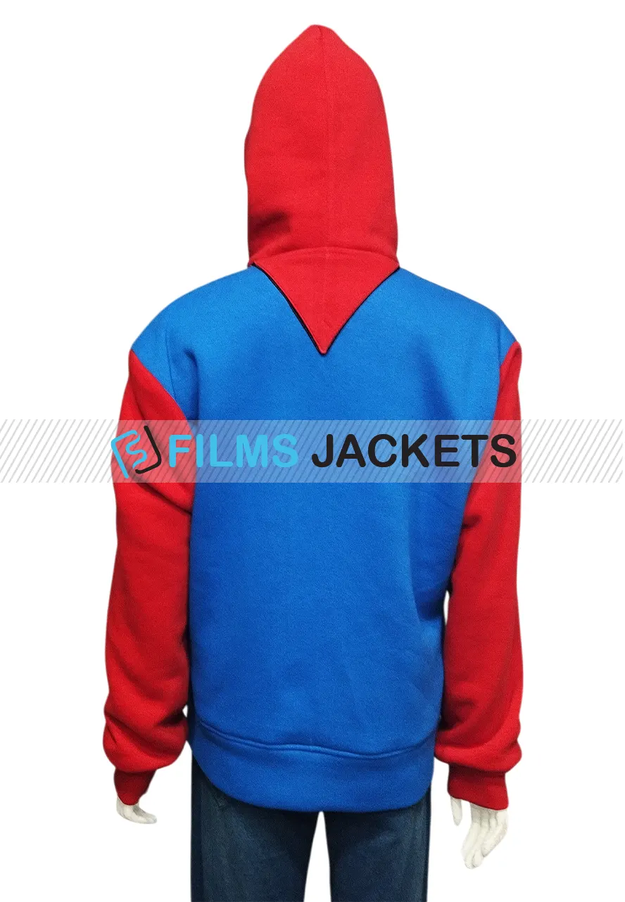 Super Mario Bros Hoodie super mario blue and red hoodie
