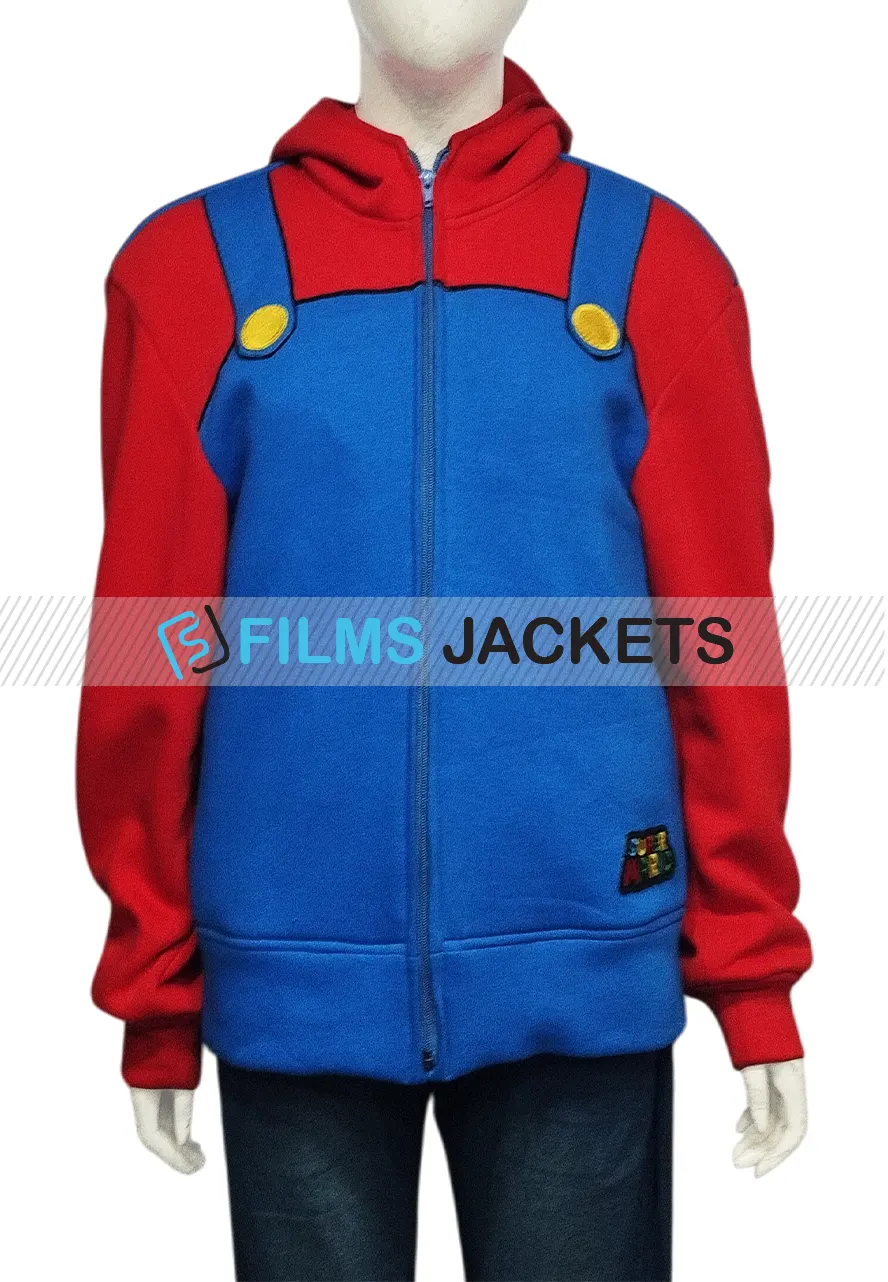 Super Mario Bros Hoodie super mario full zip hoodie