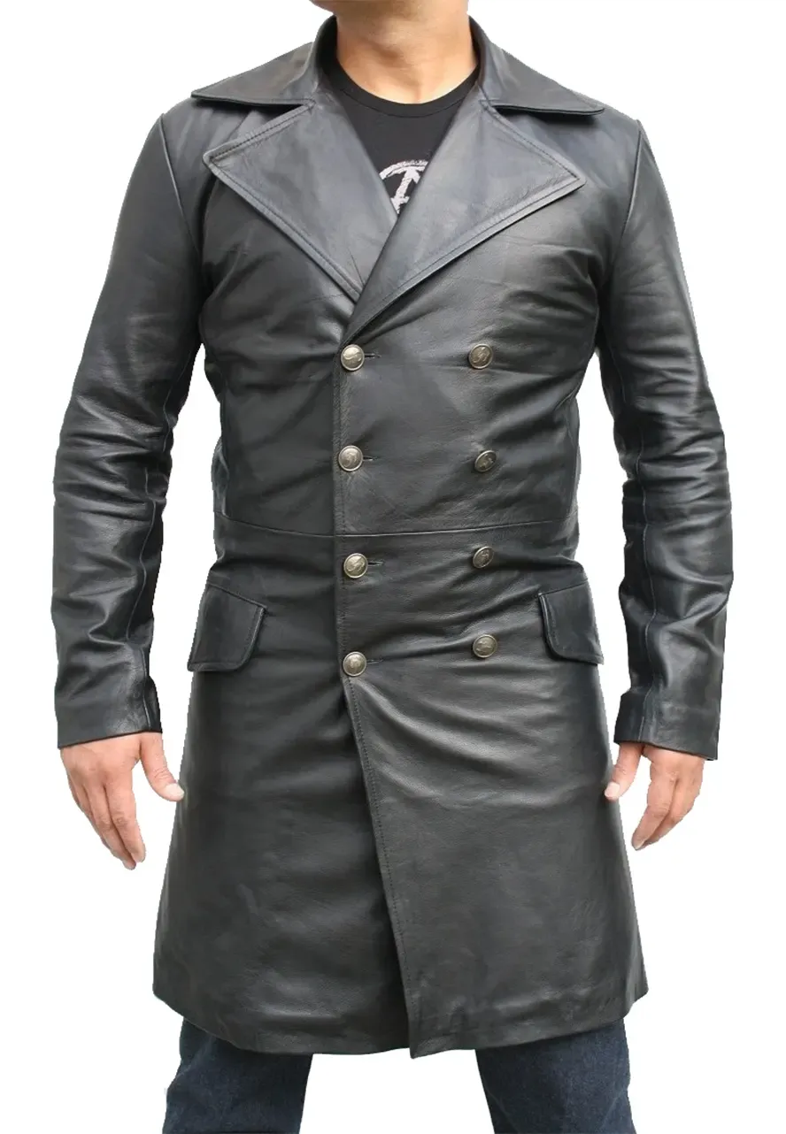 Johnny Depp Sweeney Todd Leather Coat sweeney todd jacket