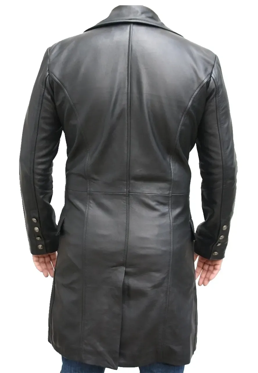 Johnny Depp Sweeney Todd Leather Coat sweeney todd leather jacket