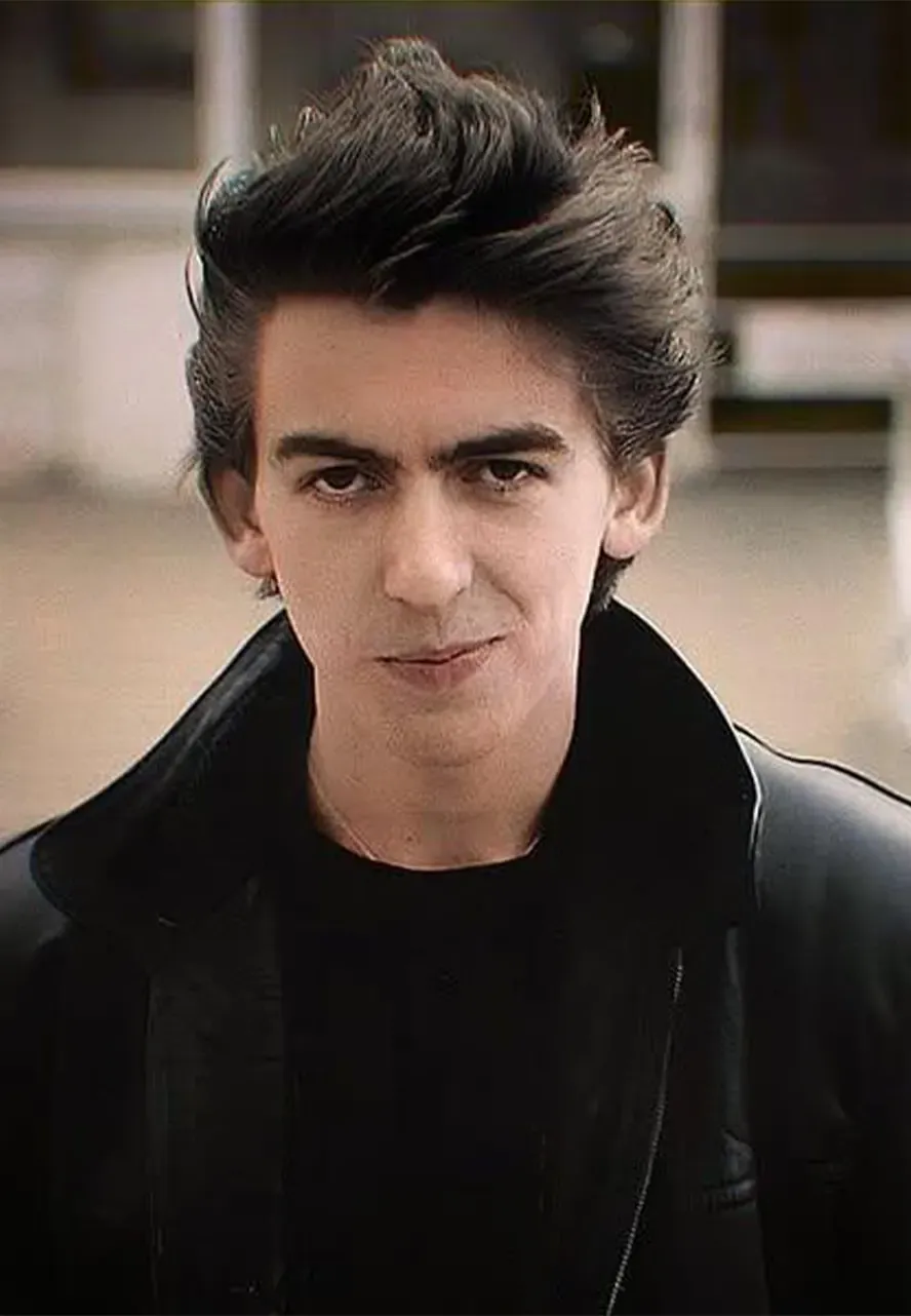 Rock Band George Harrison The Beatles Leather Jacket the beatles leather jacket