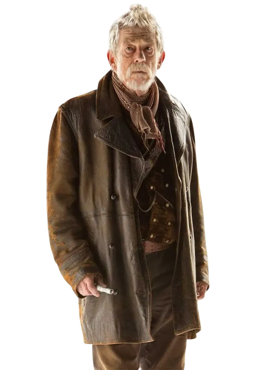 The Day of the Doctor John Hurt Leather Coat the day of the doctor trench coat