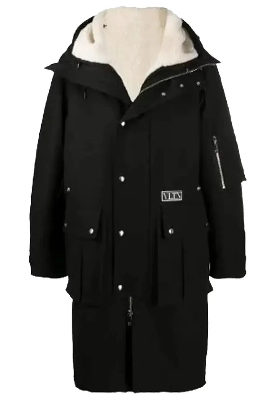 The Equalizer Queen Latifah Black Cotton Shearling Coat the equalizer robyn mccall shearling coat