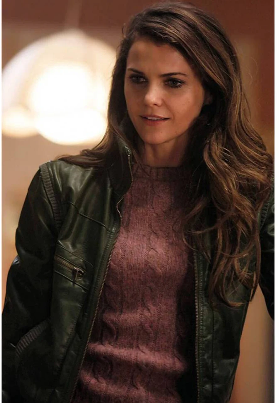 The Americans Keri Russell Bomber Leather Jacket Bomber Leather Jacket