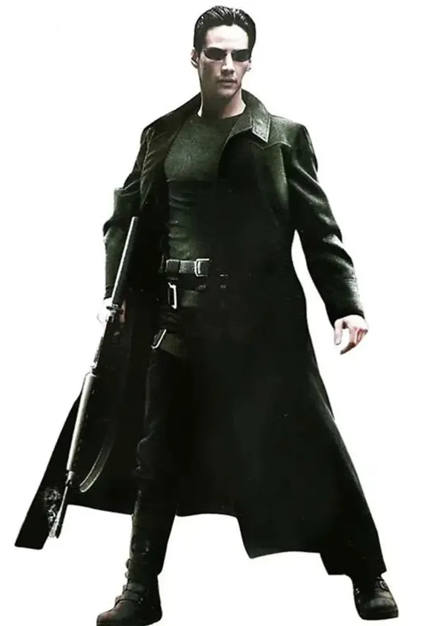 The Matrix Neo Black Trench Coat the matrix neo black trench coat