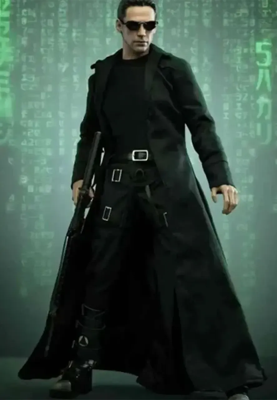 The Matrix Neo Black Trench Coat the matrix trench coat