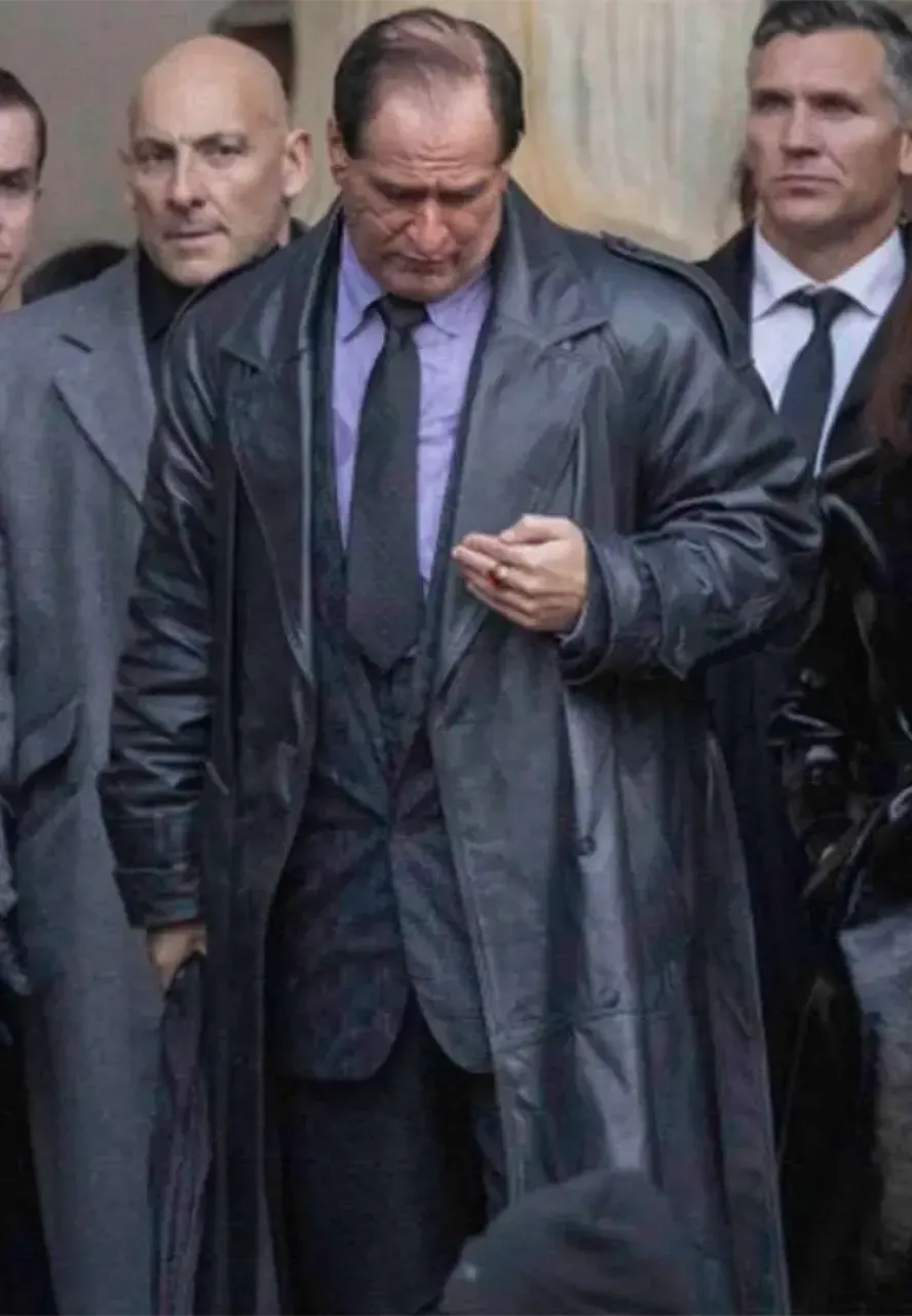 The Batman The Penguin Leather Coat the penguin oz cobb leather coat