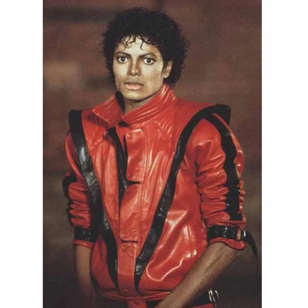 Michael Jackson Thriller Red Leather Jacket thriller red leather jacket