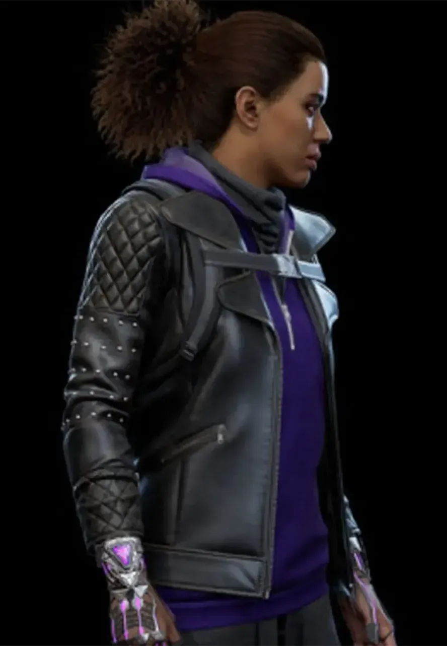 Spider-Man Miles Morales PS4 Tinkerer Leather Jacket tinkerer spider man miles morales ps4 leather jacket