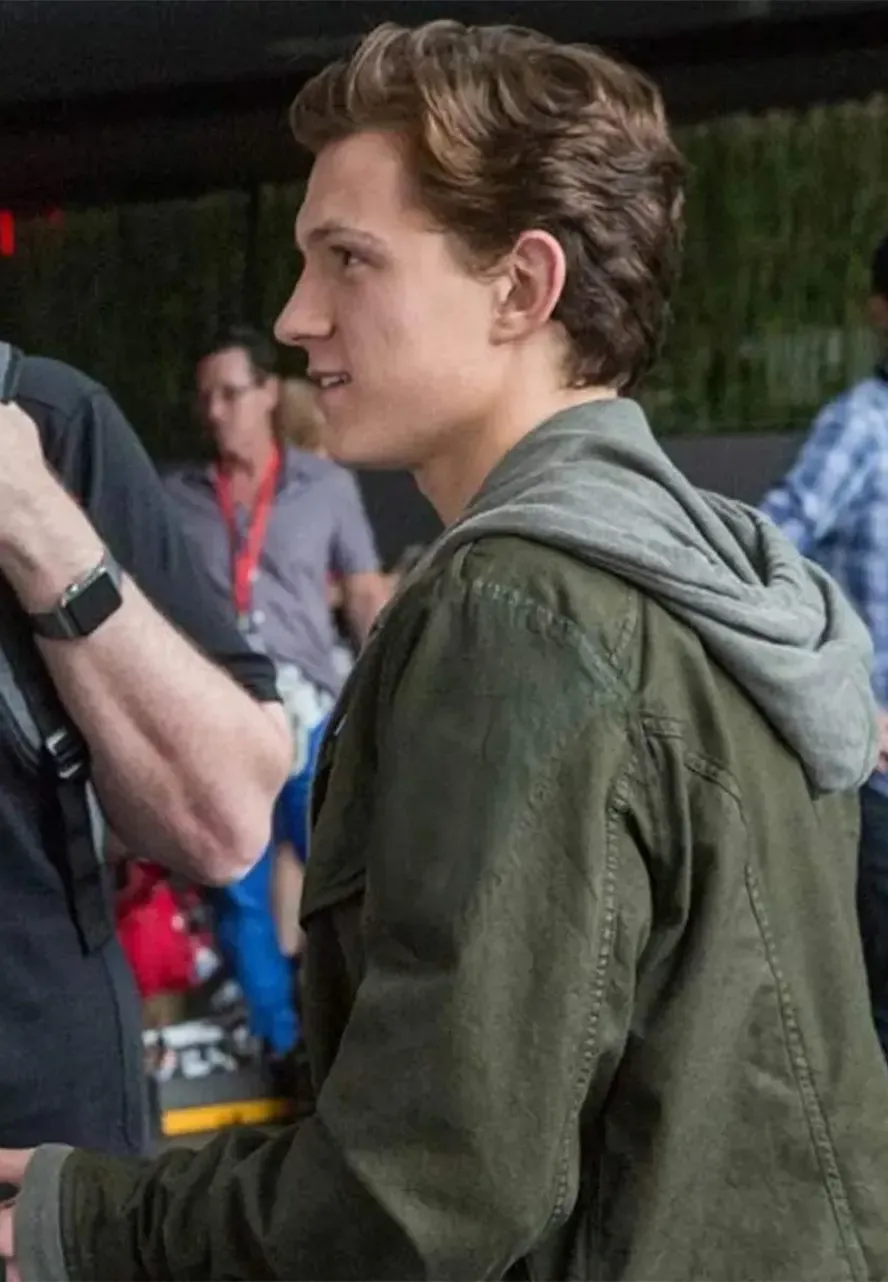 Tom Holland Spider Man Homecoming Green Jacket tom holland spider man homecoming green jacket