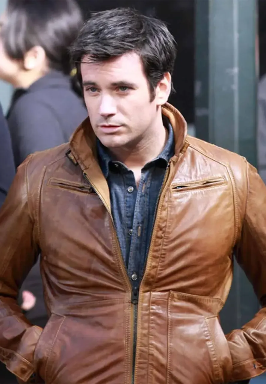 Arrow Tommy Merlyn Brown Leather Jacket tommy merlyn leather jacket