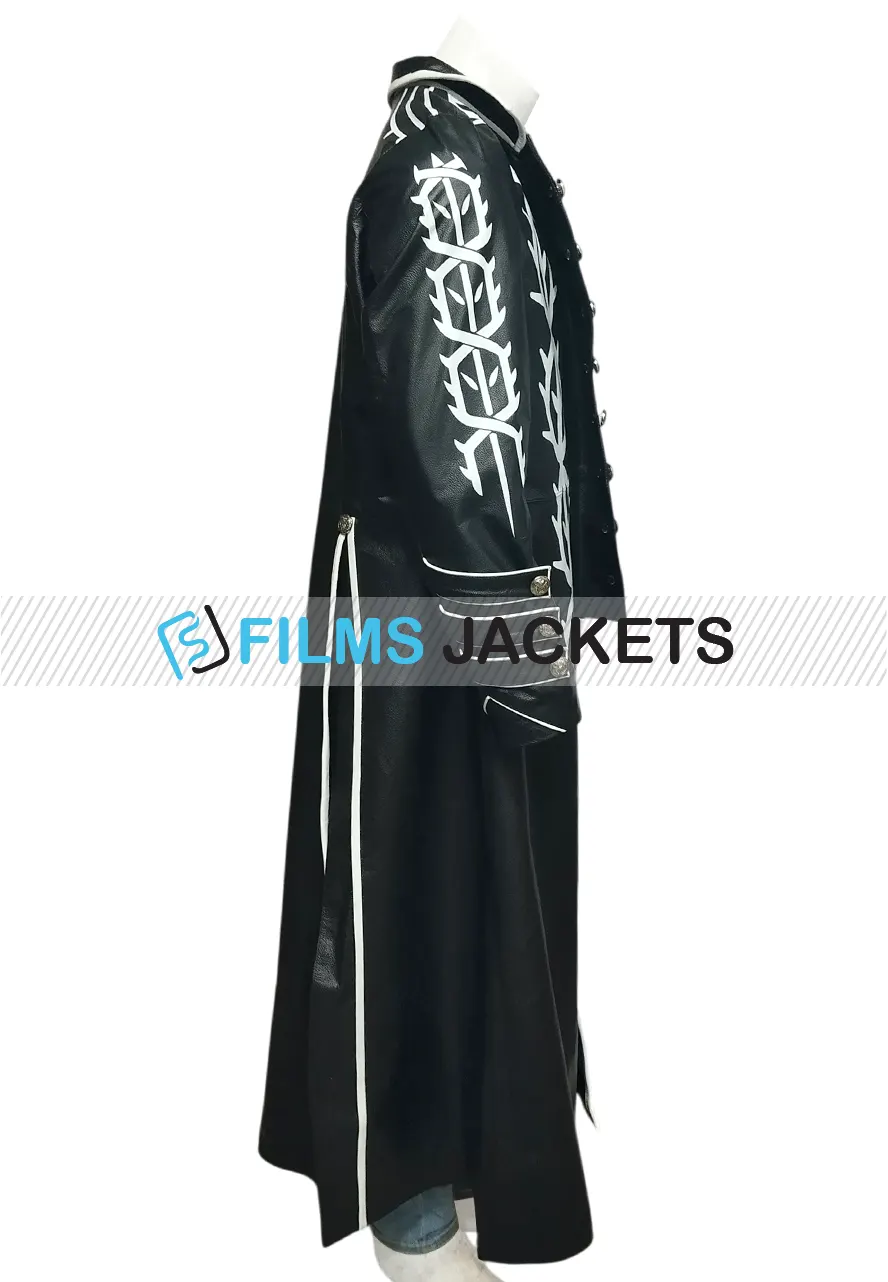 Devil May Cry 5 Vergil Black Leather Coat vergil black trench coat